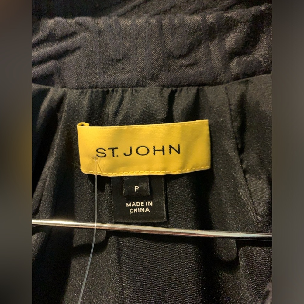 St. John Abstract Bomber-Style Jacket - Picture 6 of 9